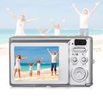 HD Mini Digital Cameras,21MP Point and Shoot Digital Video Cameras-Travel,Camping,Gifts (Silver)