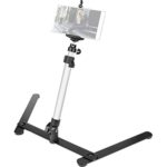 ChromLives Photo Copy Stand Pico Projector Stand with Phone Clamp Overhead Phone Mount Phone Stand Mini Tripod Adjustable Tabletop Monopod Stand Compatible with Smart-Phone