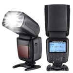 Powerextra Flash Speedlite with LCD Display, GN38 Off-Camera Flash for Canon Nikon Pentax Panasonic Olympus and Sony DSLR Camera, Digital Cameras with Standard Hot Shoe