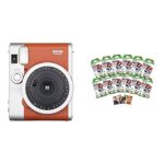 Fujifilm Instax Mini 90 Instant Film Camera Brown w/ 120 Count Mini Film Pack
