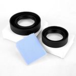 Screw-in Lens Hood Set & Cleaning Cloth For Single Lens Reflex Camera