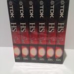 TDK Premium Quality VHS T-160 Video Tapes, 8-hour (6-pack)
