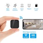OUCAM Hidden Camera 1080P Mini Spy Camera WiFi Camera with Remote Viewing 380mAH Battery Wireless IP Camera for Baby/Pet/Nanny Cam with Real-Time Video Night Vision, Phone App with Andriod and iOS