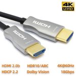 MavisLink Fiber Optic HDMI Cable 50ft 4K 60Hz HDMI 2.0 Cable 18Gbps HDMI Cord Support ARC HDR HDCP2.2 3D Dolby Vision for Blu-ray/TV Box/HDTV / 4K Projector/Home Theater