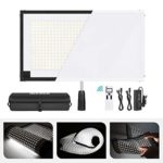 Neewer Rollable 30x53cm Flexible LED Light Panel Mat on Fabric 48W 5600K 512 LED Lighting Panel with Handle Grip, Remote Control, Diffuser Cloth, Carry Bag for Traveling Filmmakers Outdoor Photography