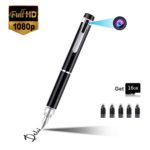Hidden Camera Spy Pen Mini Spy Camera Portable Pocket Body Cam 1080P HD Covert Camera Business Conference Security with 16GB Memory Card