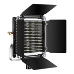 Neewer Dimmable Bi-Color 500 LED Video Light with Barndoor,U Bracket and Carry Bag for Studio,YouTube Outdoor Video Photography,Durable Metal Frame/3200-5600K/CRI 96+/Upgraded Cooling Design(Silver)