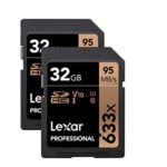 Lexar Professional 633X 32GB (2-Pack) SDHC UHS-I Cards