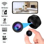 Mini Spy Hidden Camera WiFi Wireless Camera 1080P HD Remotely Monitor, Motion Detection Recording with Night Vision View for Home Security,Indoor Small Hidden Camera Nanny Cam for Children/Office