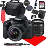 Canon EOS 2000D / Rebel T7 DSLR Camera w/ 18-55mm F/3.5-5.6 III Lens + 32GB SD Card + More