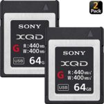 Sony Professional XQD G Series 64GB Memory Card (QDG64E/J) (2-Pack)