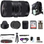 Sigma 18-35mm F1.8 Art DC HSM Lens for Canon DSLR Cameras W/ 32GB SD Card + Tripod Advanced Travel Holiday Bundle