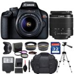 Canon EOS Rebel T100 / 4000D DSLR Camera with EF-S 18-55mm f/3.5-5.6 III Lens + Deluxe Accessory Bundle