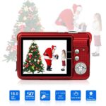 HD Mini Digital Cameras,Point and Shoot Digital Cameras for Kids Teenagers-Travel,Camping,Gifts (Red 1)