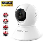 WiFi Camera-1080P Security Camera System Wireless Camera Indoor 2.4Ghz Home Camera with 2 Way Audio Night Vision, Auto-Cruise, Motion Tracker, Activity Alert,Support iOS/Android/Windows