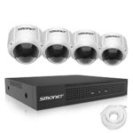 SMONET 5MP PoE Security Camera Systems,8 Channel H.264Pro NVR with 2TB HDD,5MP 1920P Vandal-Proof PoE Camera with 2.8-12mm Varifocal Motorized Zoom AutoFocus Len,Remote Access,Waterproof,Night Vision