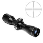 SONICKING 4×32 Compact Rifle Scope Crosshair Optics Hunting Gun Scope with 20mm Free Mounts