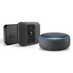 Echo Dot (Charcoal) with Blink XT2 Outdoor/Indoor Smart Security Camera – 1 camera kit