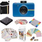 Polaroid Snap Instant Digital Camera (Navy Blue) Protective Bundle with 20 Sheets Zink Paper