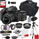Nikon D3500 DSLR Camera with AF-P DX NIKKOR 18-55mm f/3.5-5.6G VR Lens + Deluxe DSLR Camera Case + 32GB Extreme Memory Bundle (24pcs)