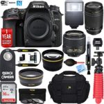 Nikon D7500 20.9MP DX 4K UHD DSLR Camera (Body) – (Renewed) with 70-300mm AF & 18-55mm VR II Lens + 16GB Accessory Bundle + 1 Year Extended Warranty