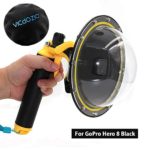 Vicdozia Telesin Dome Port Lens Compatible with GoPro Hero 8 Black Accessories Waterproof Housing Case Floating Hand Grip Trigger, Transparent Cover Underwater Photography Kits for Hero8 Action Camera