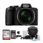Nikon COOLPIX B600 Digital Camera (Black) with 32GB Card + Case + Battery and Accessory Bundle