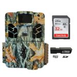 Browning Dark Ops HD Pro X (2019) Trail Game Camera Bundle Includes 32GB Memory Card and J-TECH Card Reader (20MP) | BTC6HDPX