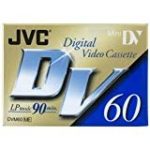 JVC – Digital Video Cassette – M-DV60ME – Blank Mini DV – 90 Mins – 3 Pack