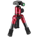 Neewer 20 inches/50 centimeters Portable Compact Desktop Macro Mini Tripod with 360 Degree Ball Head,1/4 inches Quick Shoe Plate,Bag for DSLR Camera,Video Camcorder,up to 11 pounds/5 kilograms Red