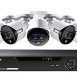 Lorex 4K Ultra HD Indoor/Outdoor Security System, 5 Active Deterence Bullet Cameras w/Color Night Vision (5 Pack)- Includes 8 Channel HD DVR w/ 1TB Storage Hard Drive (Renewed)