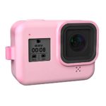 Soft Silicone Body Case for Gopro Hero 8 Case Silicone Protective Full Cover Shell for Gopro Hero 8 Action Camera Accessorie, Pink