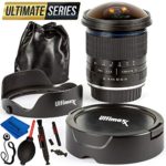 Ultimaxx 7mm f/3 HD Aspherical Fisheye Lens Kit for Sony FS7, FS7M2, FS5, FS5M2K, a9, a99ii; A7, II, R, SII, III, RIII; a6500, a6300, a6000, a5100, a5000, NEX Series & Other E-Mount Digital Cameras