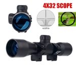 UUQ Tactical 4X32 Compact .223 .308 Scope Rangefinder Reticle/w Ring Mounts