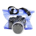 Flightbird Camera Shell Case Cover Transparent Waterproof Dust-Proof Protective Bag with Shoulder Belt Strap for Single Lens Reflex/SLR Cameras