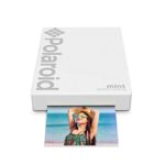 Polaroid Mint Pocket Printer W/ Zink Zero Ink Technology & Built-In Bluetooth for Android & iOS Devices – White