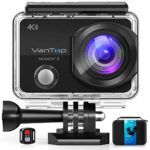 VanTop Moment 3 4K Action Camera w/Gopro Compatible Carrying Case,Remote Control,16MP Sony Sensor,30M Waterproof Camera w/Gopro Compatible Accessories,2 Batteries,170° Ultra Wide Angle