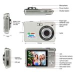 Digital Camera Vlogging Camera with YouTube 24MP 2.7k Full HD Camera with Flip Screen 180 Degree Rotation (G1)