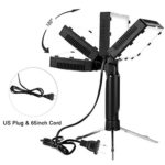 Emart 60 LED Continuous Portable Photography Lighting Kit for Table Top Photo Video Studio Light Lamp with Color Filters – 2 Packs