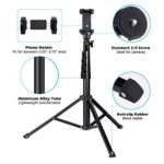 Selfie Stick Tripod, UBeesize 51″ Extendable Tripod Stand with Bluetooth Remote for iPhone & Android Phone, Heavy Duty Aluminum, Lightweight