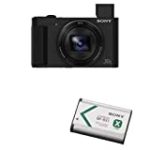 Sony DSCHX80/B High Zoom Point & Shoot Camera with NP-BX1/M8 Lithium-Ion X Type Battery (Silver)