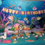 Kate 7x5ft Blue Underwater Photography Backdrop Colorful Fish Background Fairy Tale Photo Backgrounds Children Birthday Party Decoration Backdrops for Photoshoot