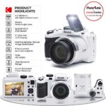 Kodak PIXPRO AZ421 Digital Camera (White) + Camera Case + Transcend 16GB SDHC Class10 UHS-I Card 400X Memory Card + USB Card Reader + Table Tripod + Accessories