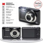 Kodak PIXPRO FZ53 16.15MP Digital Camera (Black) + 32GB Memory Card + Point and Shoot Camera Case + Extendable Monopod + Lens Cleaning Pen + LCD Screen Protectors + Table Top Tripod – Ultimate Bundle