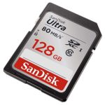 SanDisk Ultra 128GB SDXC UHS-I Memory Card up to 80MB/s (SDSDUNC-128G-GN6IN), Black