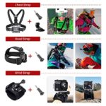 MOUNTDOG Action Camera Accessories Kit for GoPro Hero 7 6 5 4 3+ 3 Hero Session 5 Black Accessory Bundle Set for Yi AKASO Apeman SJ4000 DBPOWER WiMiUS Rollei QUMOX Campark Action Camera Accessory