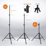 HPUSN Softbox Lighting Kit Photography Studio Light with 20-inch X 28-inch Reflector and 2pcs 85W 5500K E27 Bulb, Professional Photo Studio Equipment for Portrait Fashion Photography Video, etc.