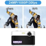 Digital Camera Mini Video Camera Point and Shoot Camera 2.4inch 24 MP HD Students Digital Camera for Kids Teenagers Beginners