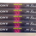 Sony T-160 8 Hours in EP Mode Blank Video Cassette – 5-Pack