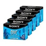 DVM60PRL Premium MiniDV 60min Data Tape Sony Cartridge 5 Pac Title